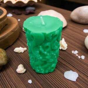 Flower Pillar Lavender Scented Candle | Soy Wax Mombatti for Home Dcor | Handmade Decorative Candles for Gifts, Aromatherapy & Festivals (Pack of 1)