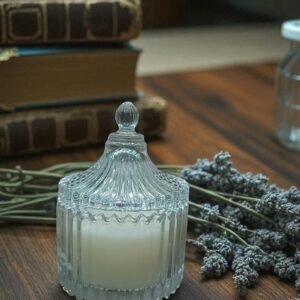 Candle in Glass Jar, Soy Wax Long Lasting Rose Scented Candles, Aromatherapy Candle Gift for Diwali, Valentine's Day, Birthday, Thanksgiving, antiallergic Fragrance 5%