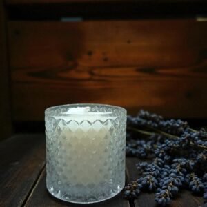 Candle in Glass Jar, Soy Wax Long Lasting Rose Scented Candles, Aromatherapy Candle Gift for Diwali, Valentine's Day, Birthday, Thanksgiving, antiallergic Fragrance 5%, 100g Wax